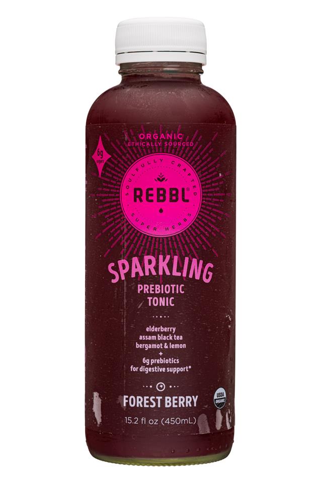 REBBL Tonic: Rebbl-15oz-SparklingPrebioticTonic-ForestBerry-Front