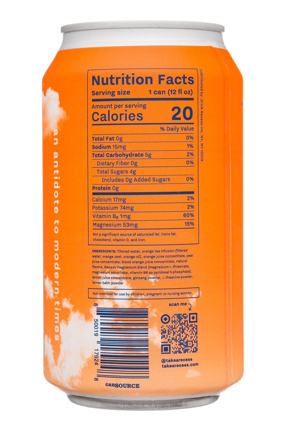 Recess: Recess-12oz-2021-Mood-BloodOrange-Facts