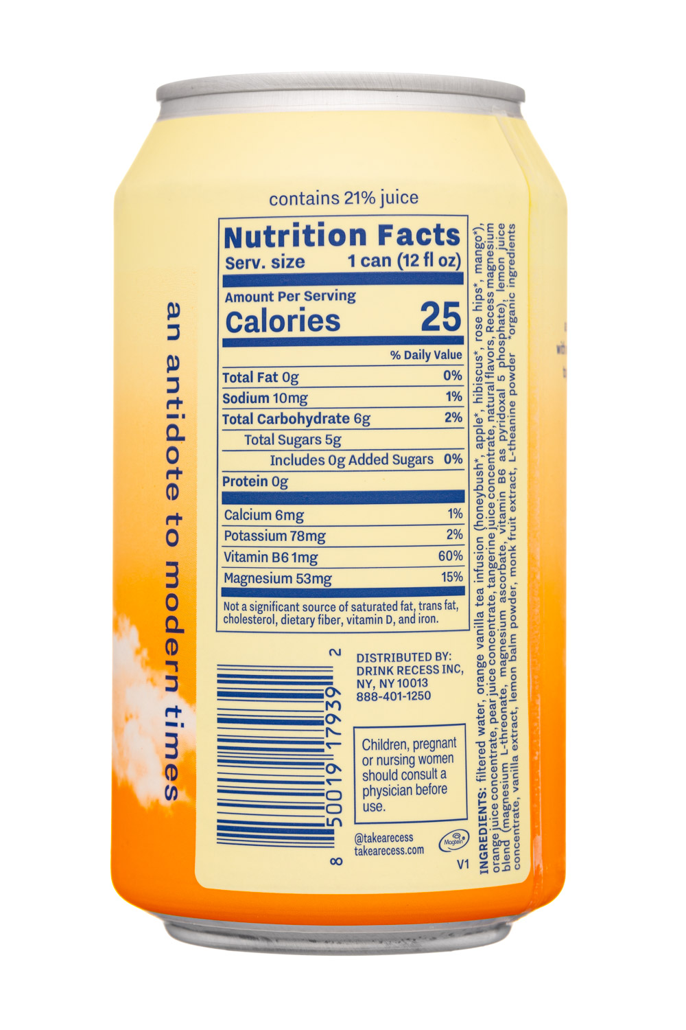 Recess: Recess-12oz-2025-Mood-OrangeVanilla-Facts