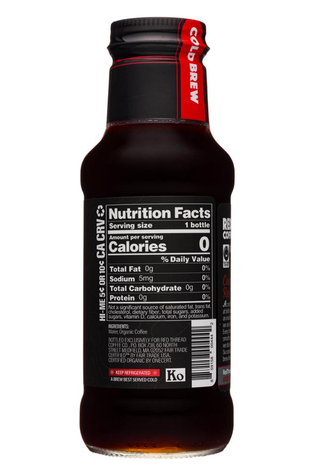 Red Thread Coffee Co. : RedThreadCoffeeCo-10oz-ColdBrew-MediumRoast-Facts