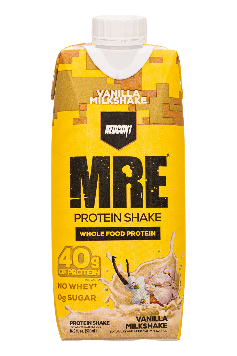 RedCon1: Redcon1-17oz-2023-MRE-ProteinShake-VanillaMilk-Front