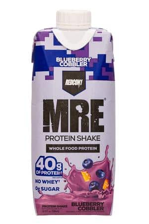 RedCon1: Redcon1-17oz-2023-MRE-ProteinShake-BluebCobbler-Front