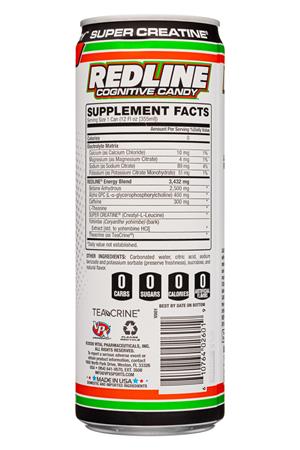 Redline Cognitive Candy: Redline-12oz-2021-CogCandy-PeachMango-Facts