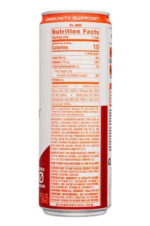 Reign Storm: Reign-12oz-2023-Storm-PeachNectarine-Facts