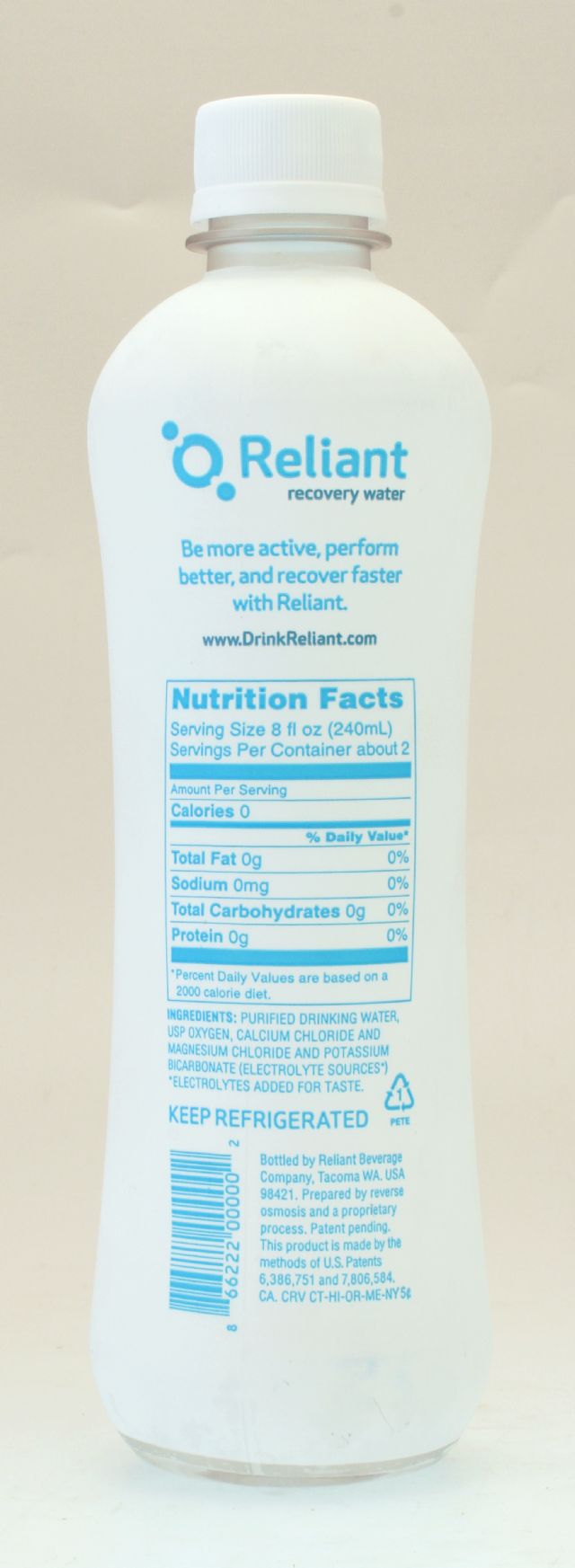 Reliant Recovery Water: Reliant Facts