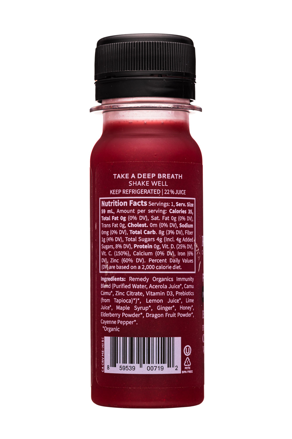Remedy Organics: RemedyOrganics-2oz-2021-Shot-Protect-Facts