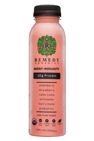 Remedy Organics: RemedyOrganics-12oz-2021-Protein-BerryImmunity-Front