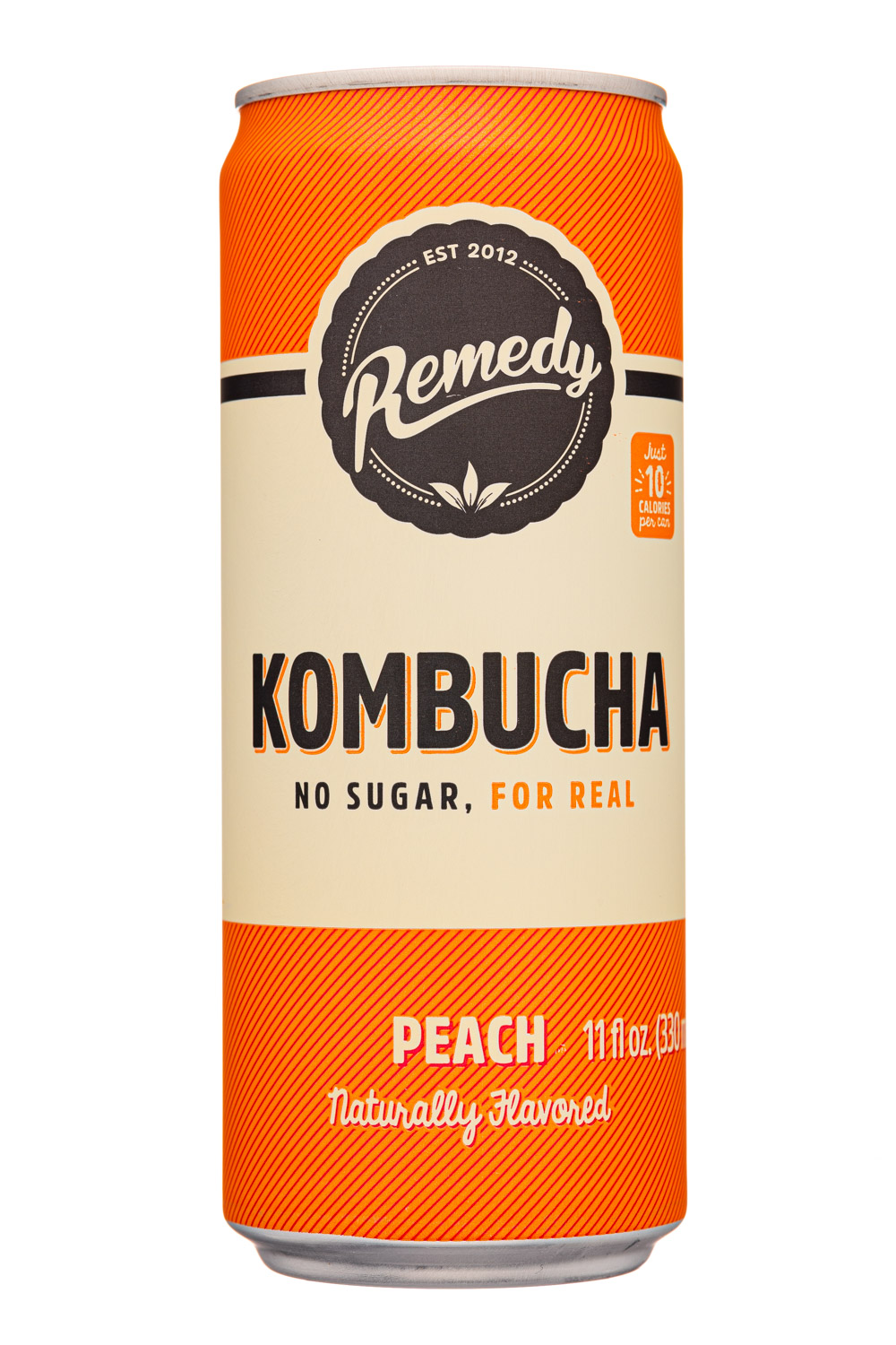 Remedy: Remedy-11oz-2021-Kombucha-Peach-Front