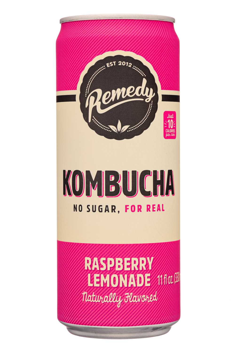 Remedy: Remedy-11oz-2021-Kombucha-RaspLemonade-Front