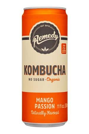 Remedy: Remedy-11oz-2022-Kombucha-MangoPassion-Front