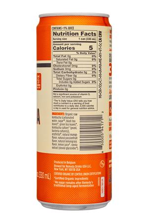 Remedy: Remedy-11oz-2022-Kombucha-MangoPassion-Facts