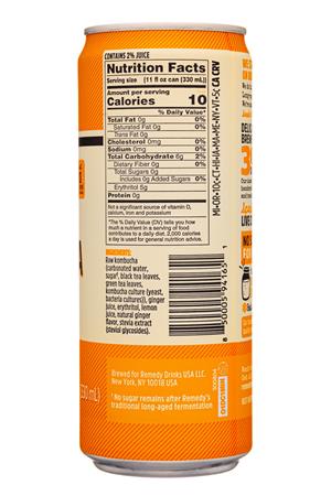 Remedy: Remedy-11oz-2021-Kombucha-GingerLemon-Facts