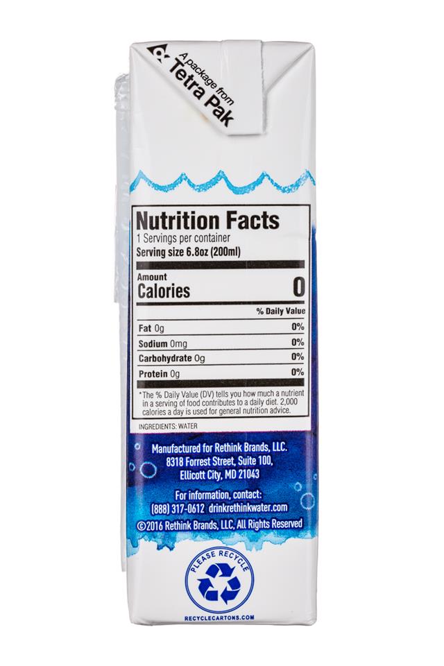 Rethink Water: ReThink-Kids-7oz-Water-Facts