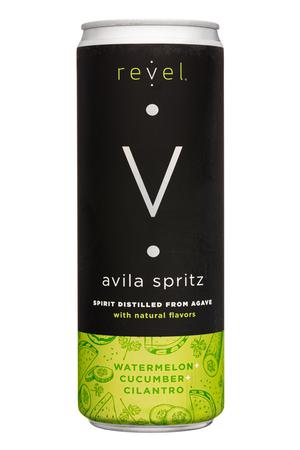 Revel Spirits: Revel-12oz-2022-AvilaSpritz-WatermelonCilantro