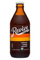 Revive Kombucha: Revive-12oz-Kombucha18-ValenciaOrangeCayenne-Front