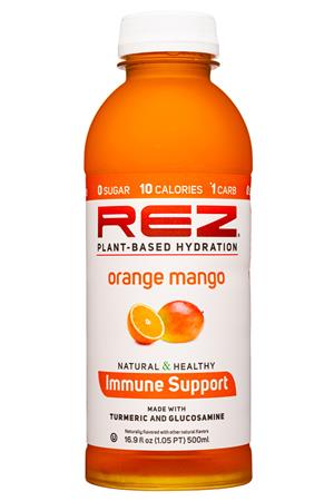 Rez Plant-Based Hydration: Rez-17oz-2021-ImmuneSupport-OrangeMango-Front