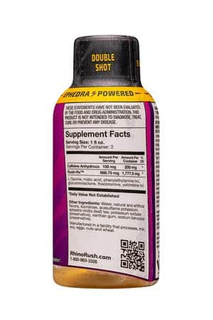 Rhino Rush Energy: RhinoRush-59ml-2024-2xShot-Grape-Facts
