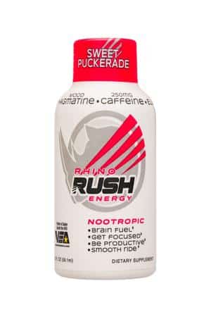 Rhino Rush Energy: RhinoRush-59ml-2024-Nootropic-SweetPuckerade-Front