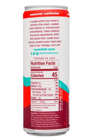 Riff Cold Brewed: Riff-12oz-2021-Sparkling-PickItUpPom-Facts