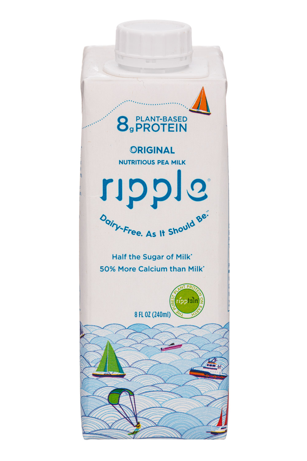 Ripple Foods: Ripple-8oz-PeaMilk-Original-Front