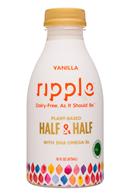 Ripple Foods: Ripple-16oz-HalfHalf-Vanilla-Front