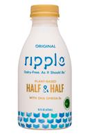 Ripple Foods: Ripple-16oz-HalfHalf-Original-Front