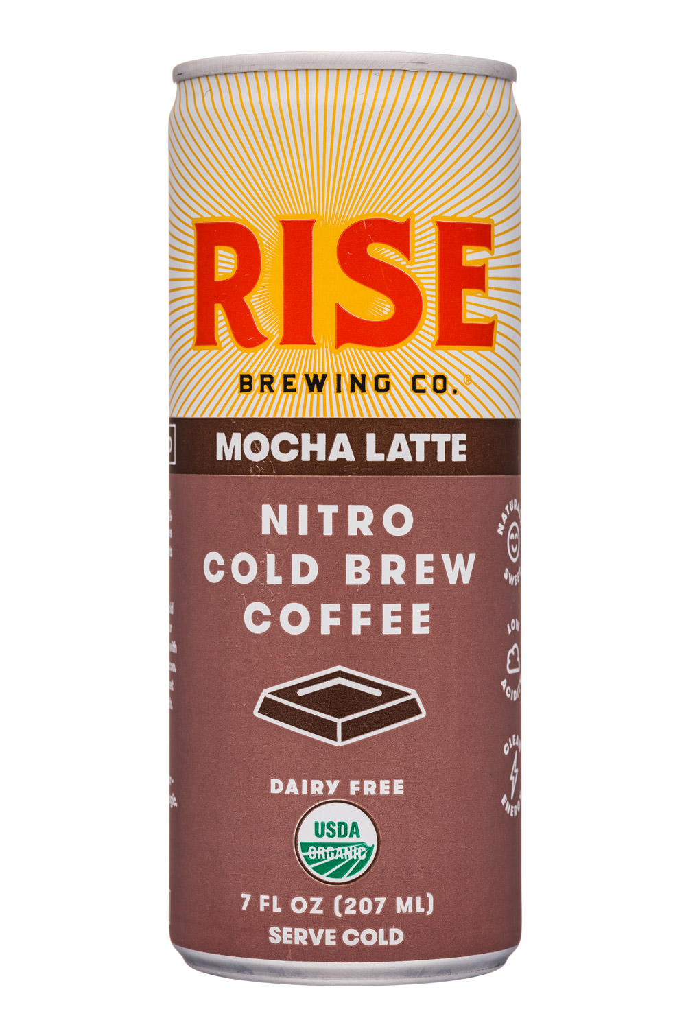 Rise Brewing Co.: Rise-7oz-NitroLatte-Mocha-Front