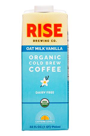 Rise Brewing Co.: RiseBrewing-32oz-2021-ColdBrew-OatMilkVanilla-Front