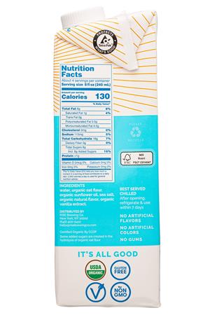 Rise Brewing Co.: RiseBrewing-32oz-2021-OatMilk-Vanilla-Facts