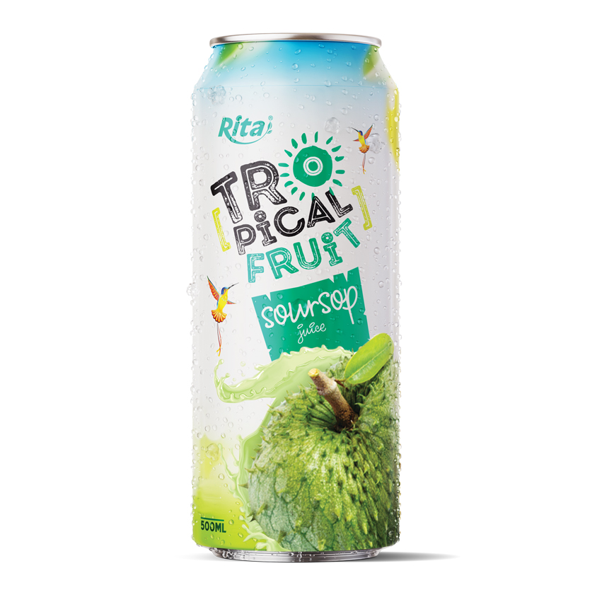 500ml Cans Tropical Fruit Soursop Juice Drink