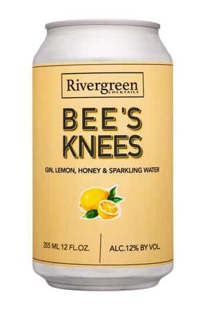 Rivergreen cocktails: RivergreenCocktails-12oz-2022-Gin-BeesKnees