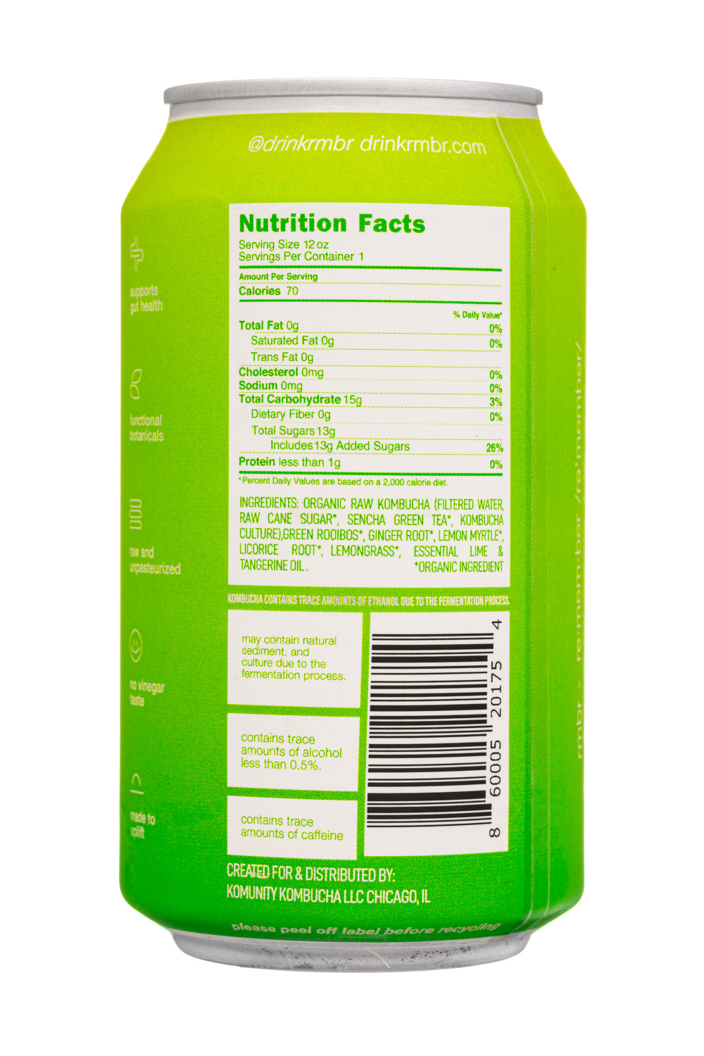 rmbr: rmbr-12oz-2025-Kombucha-Limeade-Facts