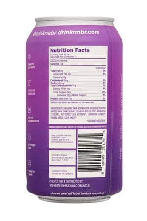 rmbr: rmbr-12oz-2025-Kombucha-LavenderBliss-Facts