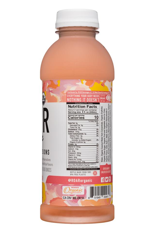 Roar: Roar-18oz-Organic-GeorgiaPeach-Facts