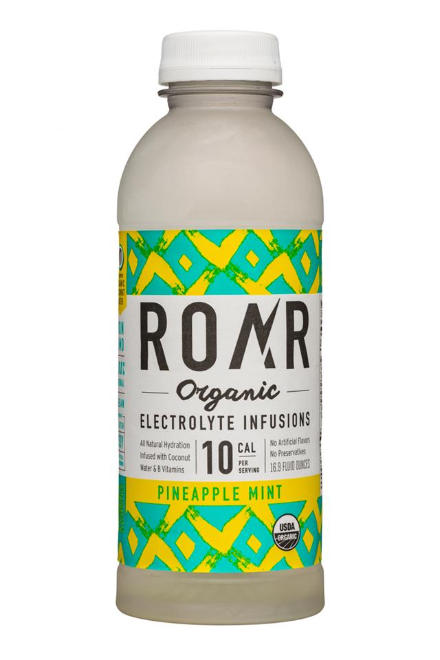 Roar: Roar-Organic-17oz-Electrolyte-PineappleMint-Front