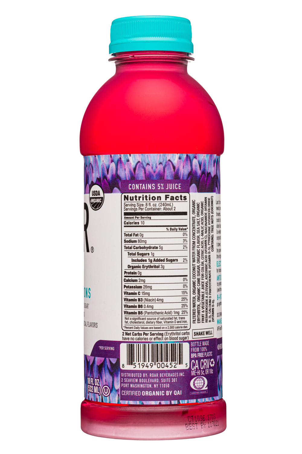 Roar: Roar-18oz-2020-Electrolyte-BluebAcai-facts