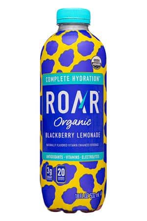 Roar: RoarOrganic-18oz-2024-Hydration-BlackberryLemonade-Front