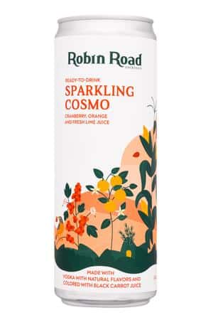Robin Road Cocktails: RobinRoad-12oz-2022-Cocktail-SparklingCosmo