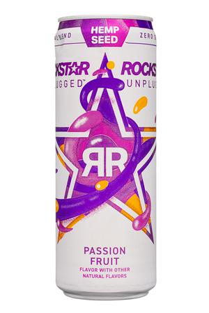 Rockstar Unplugged: Rockstar-12oz-2022-Unplugged-PassionFruit-Front
