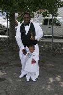 me and my son on my wedding day