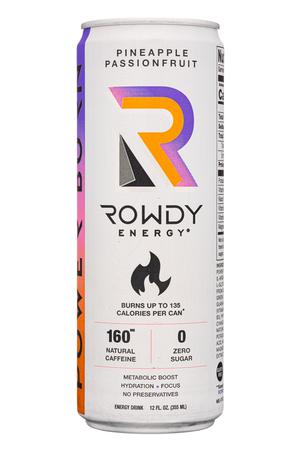 Rowdy Energy: RowdyEnergy-12oz-2022-PineapplePassion-Front