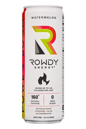 Rowdy Energy: RowdyEnergy-12oz-2022-Watermelon-Front