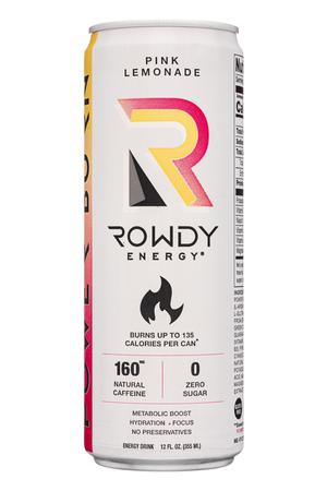 Rowdy Energy: RowdyEnergy-12oz-2022-PinkLemonade-Front