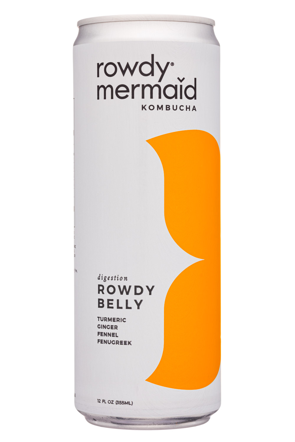 Rowdy Mermaid Kombucha: RowdyMermaid-12oz-2020-Kombucha-RowdyBelly-Front
