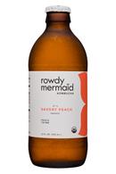 Rowdy Mermaid Kombucha: RowdyMermaid-12oz-Kombucha-No11-SavoryPeach-Front