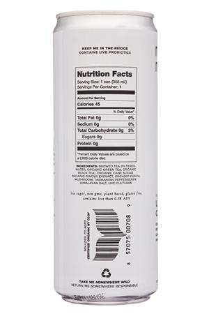 Rowdy Mermaid Kombucha: RowdyMermaid-12oz-2020-Kombucha-LivingGinger-Facts