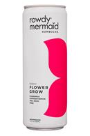 Rowdy Mermaid Kombucha: RowdyMermaid-12ozCan-Kombucha-FlowerGrow-Front