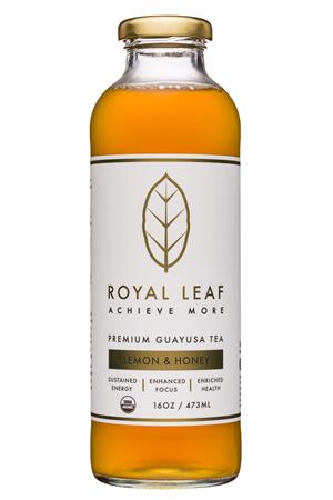 Royal Leaf: RoyalLeaf-16oz-2020-GuayusaTea-LemonHoney-Front