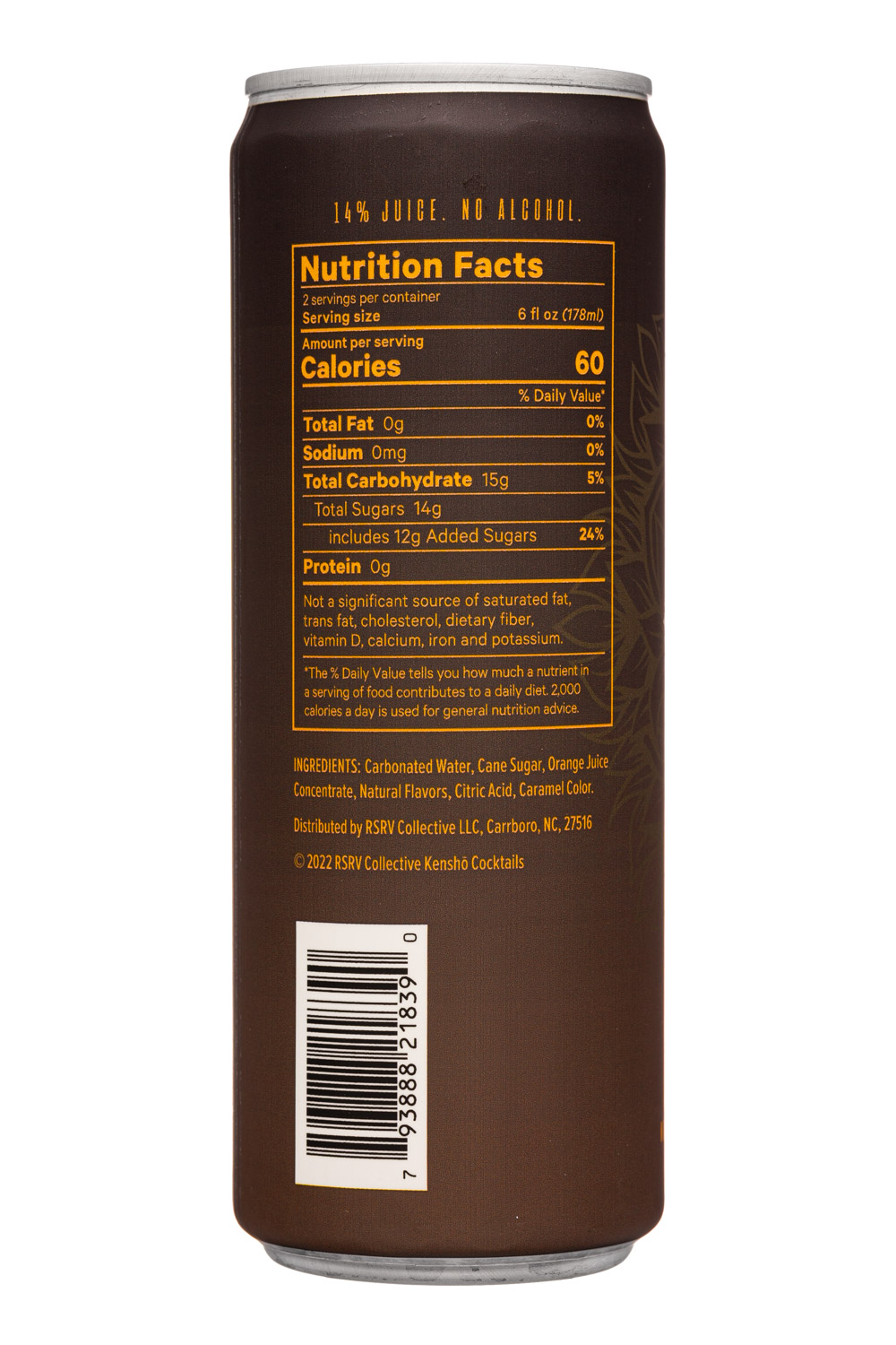 RSRV Collective: RSRVCollective-12oz-2023-NACocktail-Orana-Facts