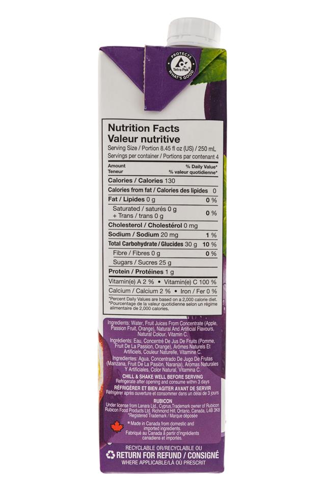 Rubicon: Rubicon-1Liter-Box-Passion-Facts